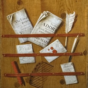 Newspapers and letters in the archive