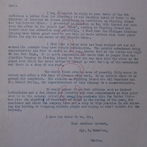 Image of typed emmerton letter