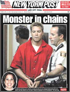 Front page of New York Post in 2004 