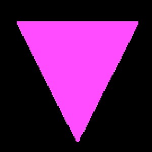 A pink triangle