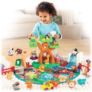 Image of a girl playing with toys
